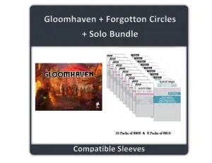 "Gloomhaven   Forgotten Circles   Solo" Compatible Sleeve Bundle (8803 X 10   8810 X 8)