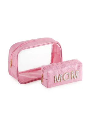 "Mom" Set of 2 Cosmetic Cases