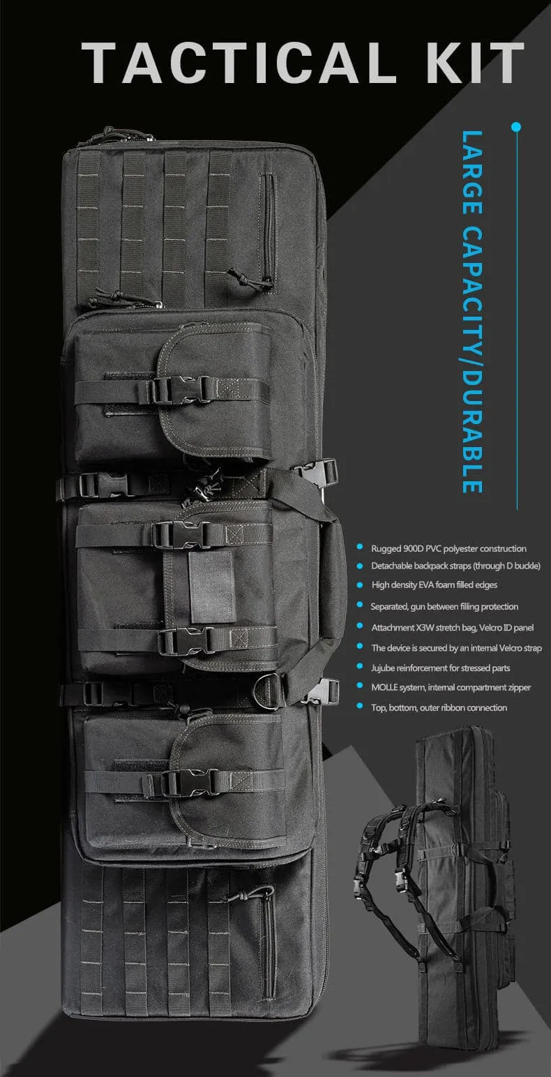 Recon Australia 2 x Rifle Carrying Capacity Tactical MOLLE Carry Bag 102 cm