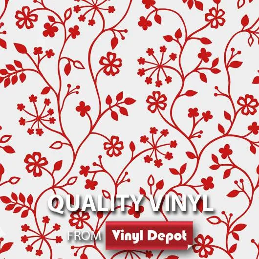 Red Tord Transparent Window Vinyl (450mm/1.5m, Static)