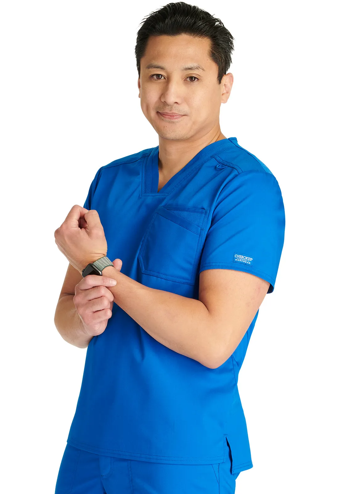 Revolution WW751 Men's V-Neck Top Royal