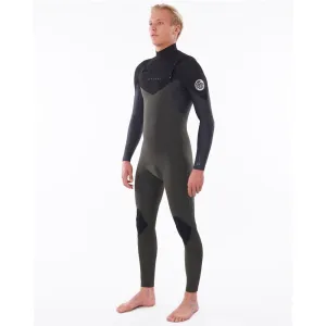 Rip Curl Dawn Patrol 3/2mm Chest Zip Summer Wetsuit  - Dark Green