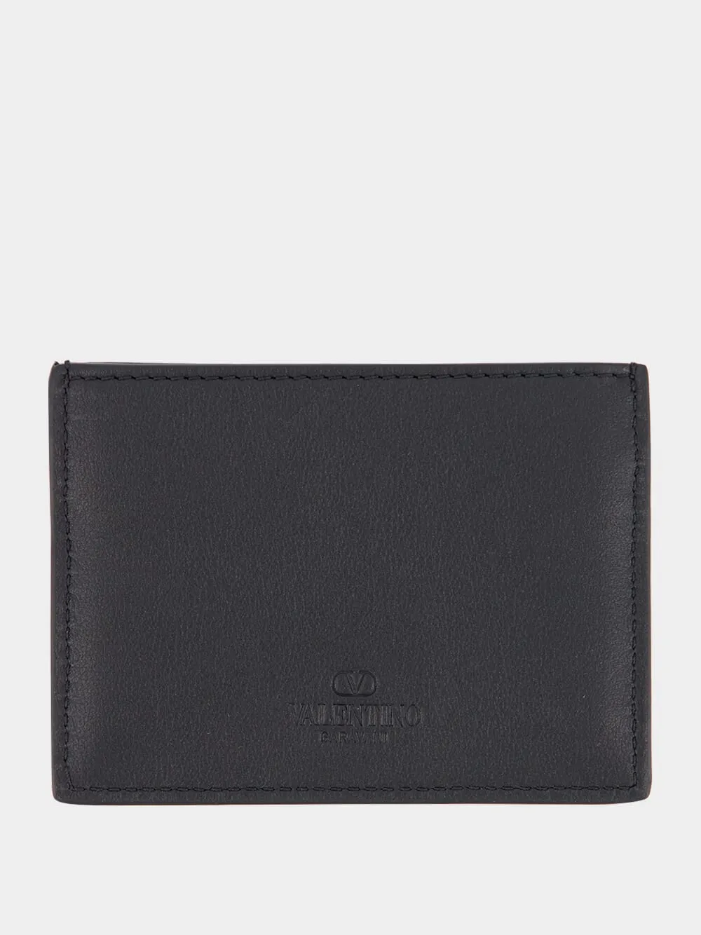 Rockstud Leather Card Holder