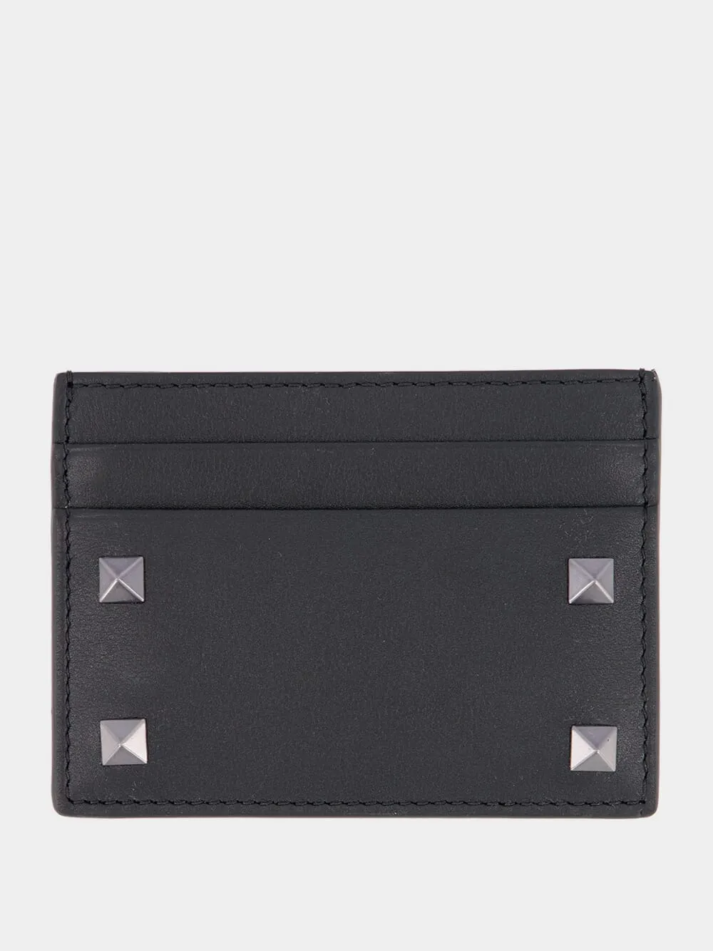 Rockstud Leather Card Holder