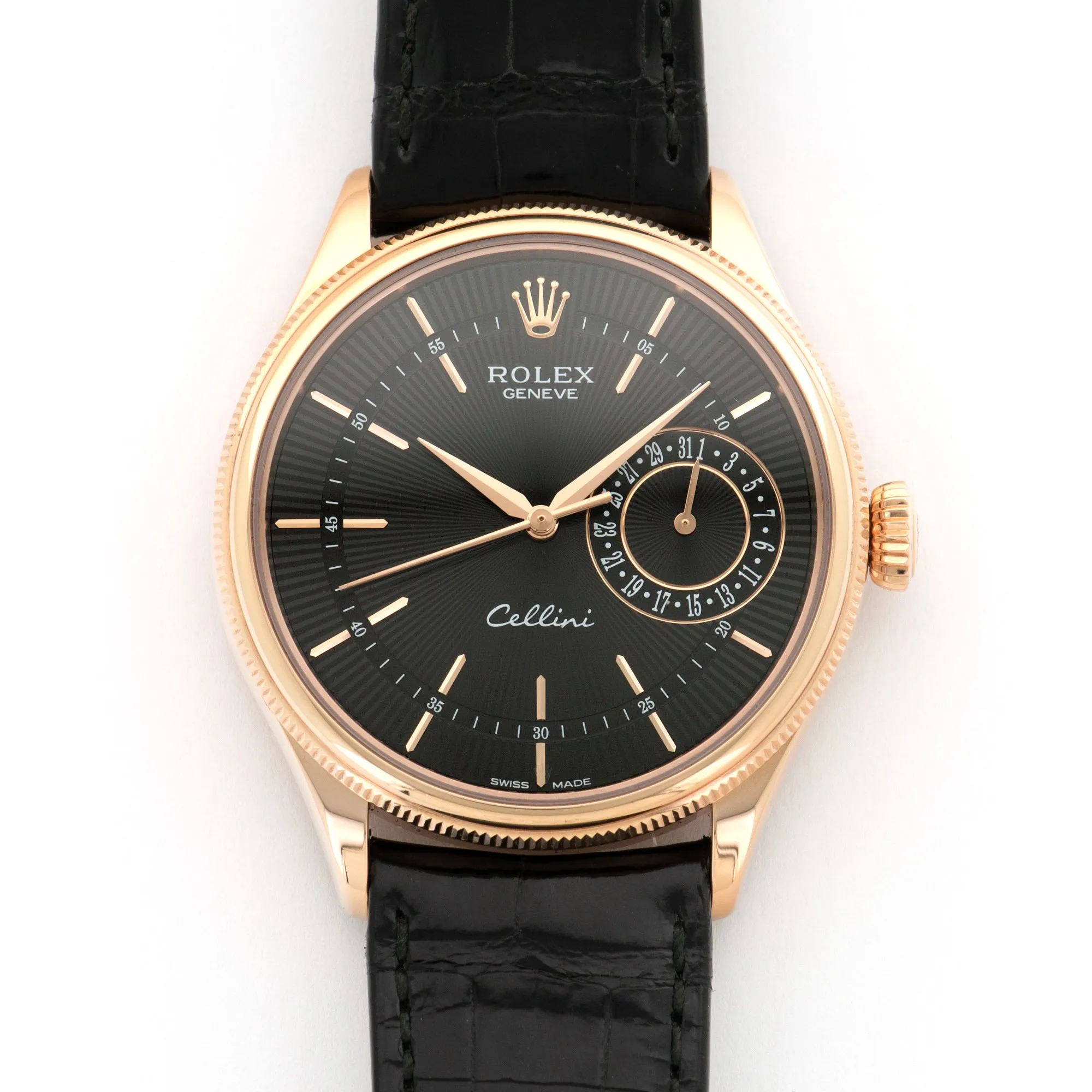 Rolex Rose Gold Cellini Strap Watch Ref. 50515
