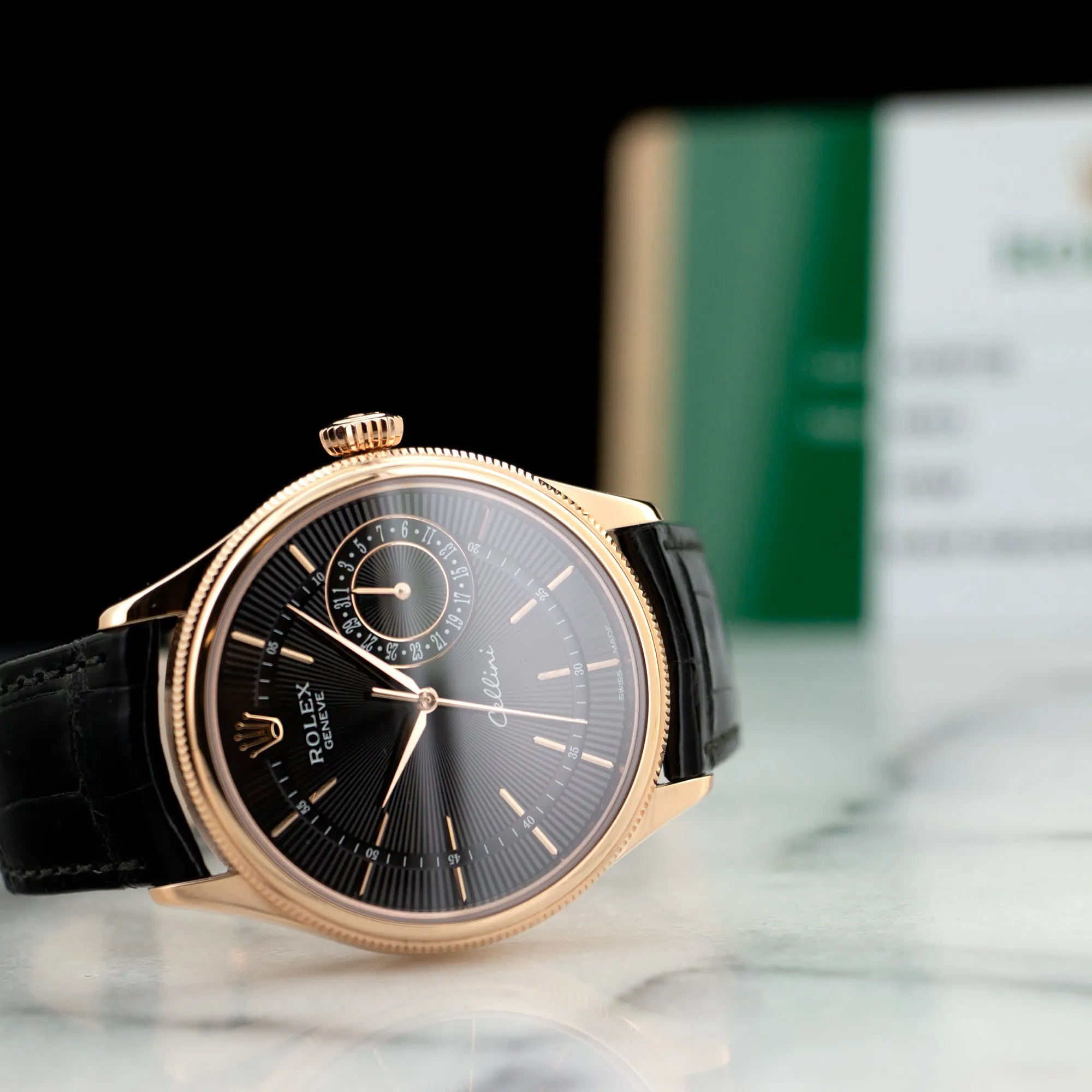 Rolex Rose Gold Cellini Strap Watch Ref. 50515