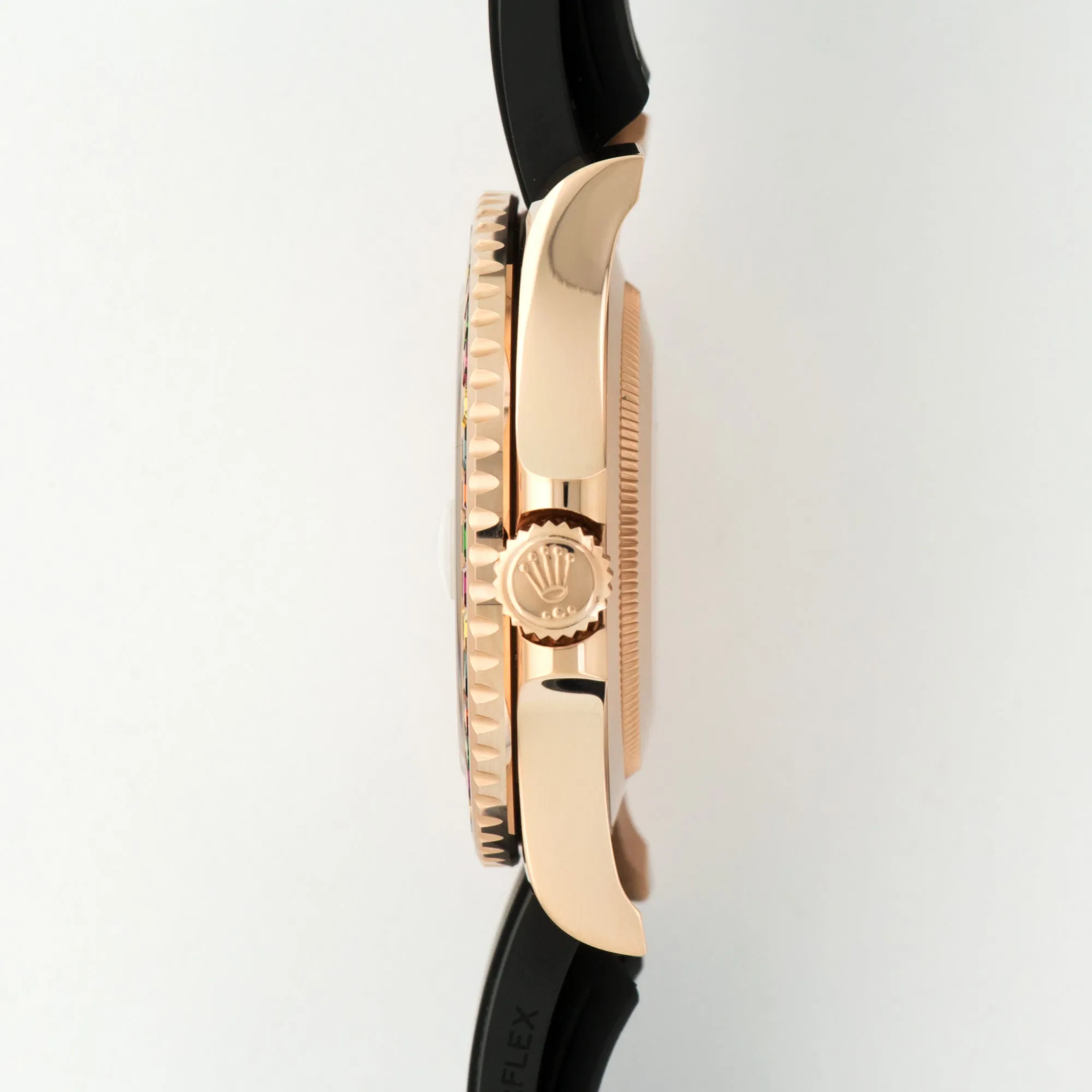 Rolex Rose Gold Yachtmaster Sapphire Watch Ref. 116695