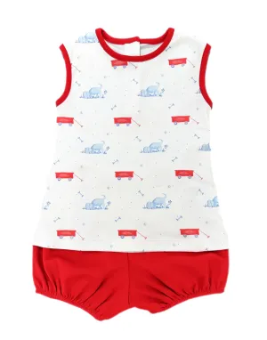Rory Diaper Set, Puppy Dog Tails Knit