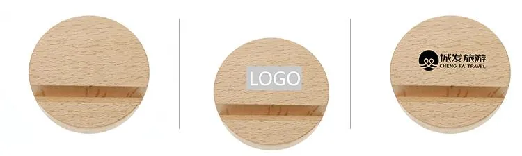 Round Wood Mobile Phone Holders