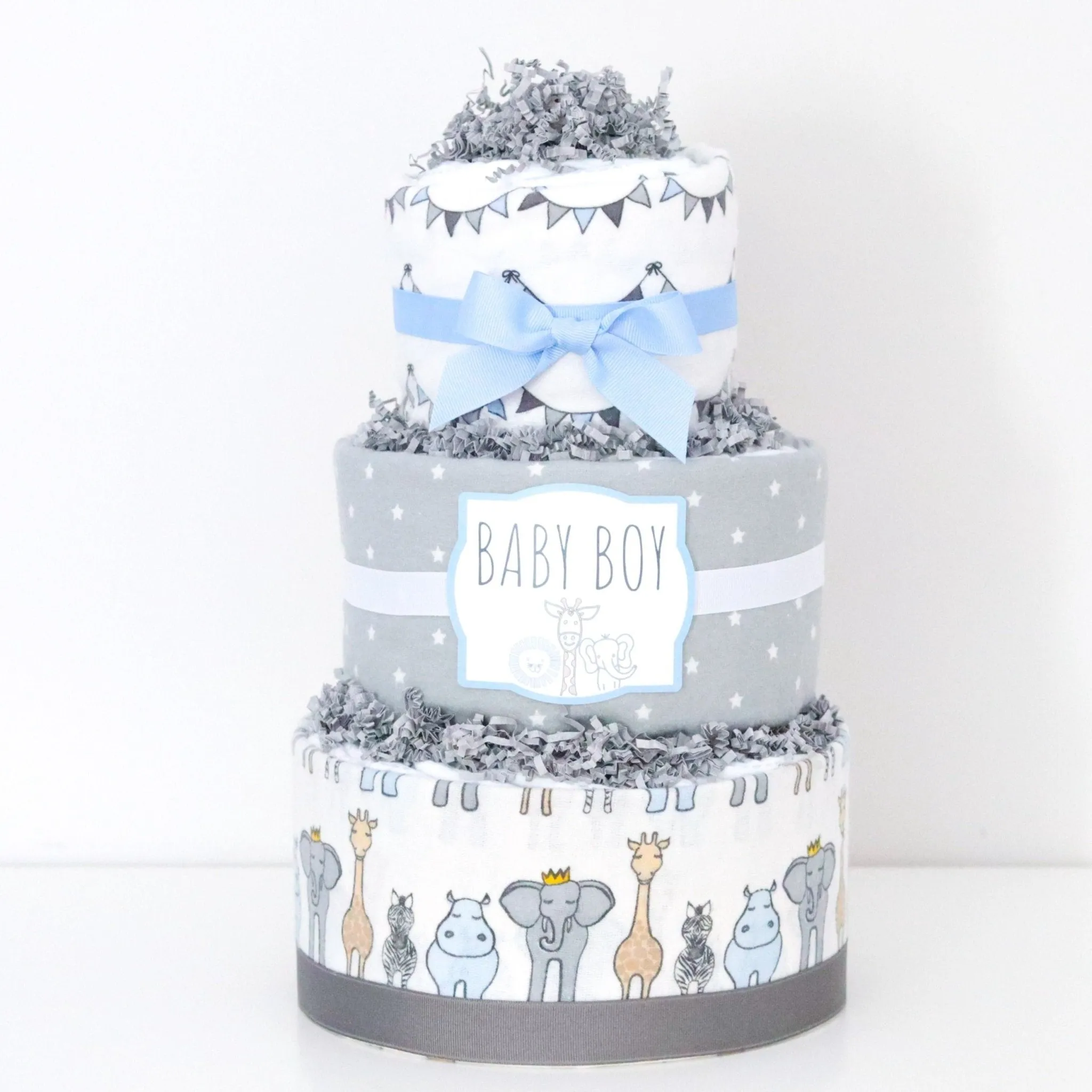 Royal Safari Diaper Cake - SKU:  DCBG1002