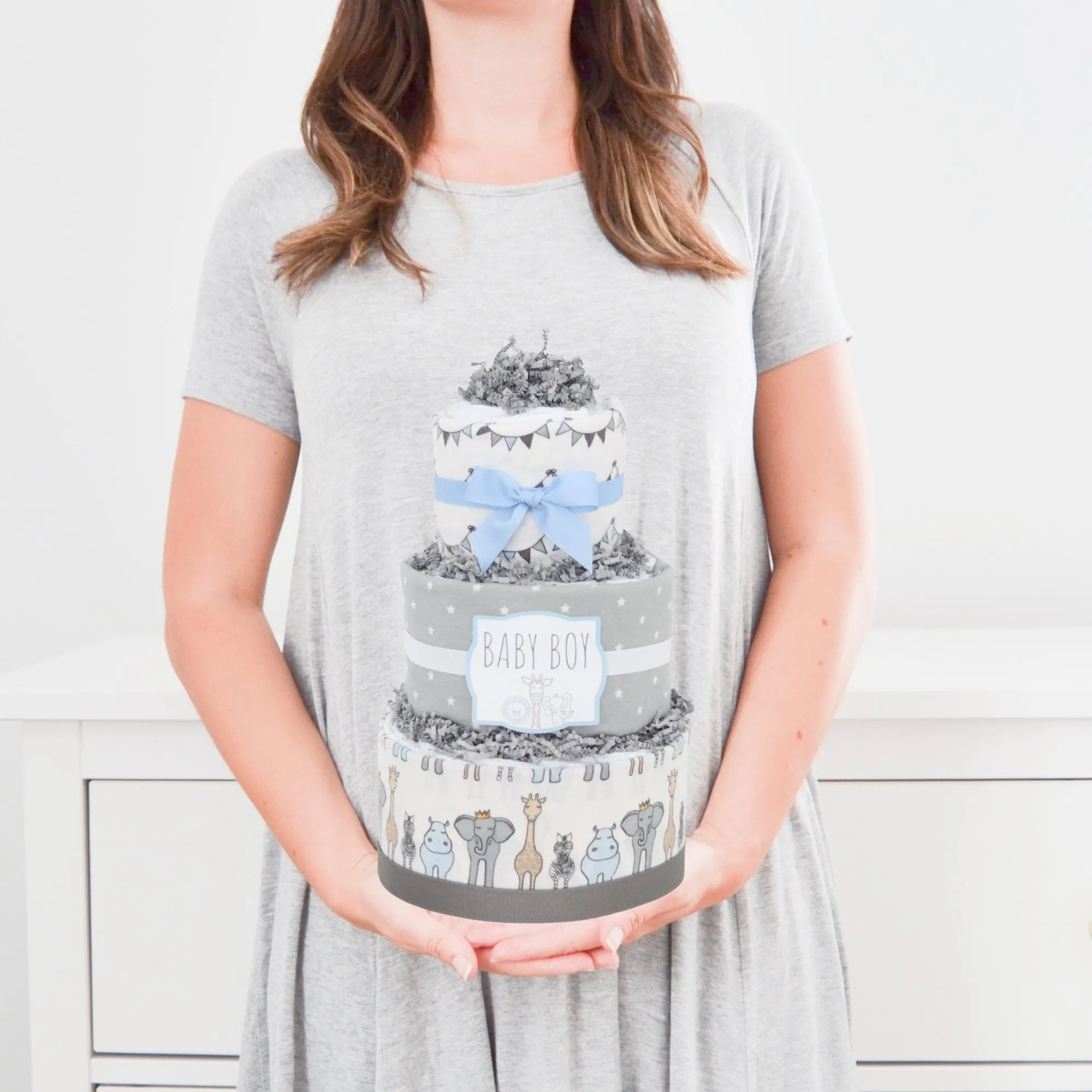 Royal Safari Diaper Cake - SKU:  DCBG1002