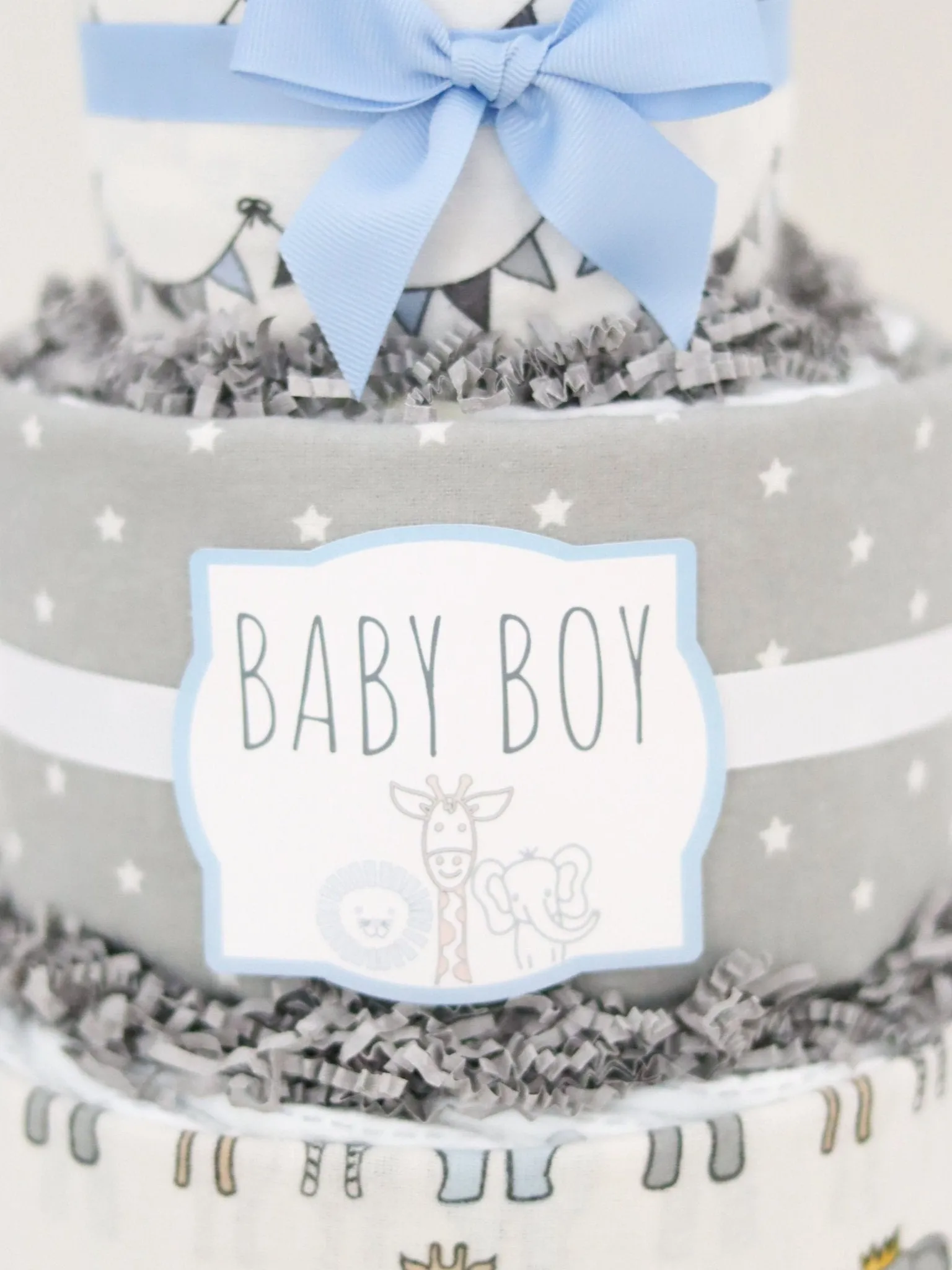 Royal Safari Diaper Cake - SKU:  DCBG1002