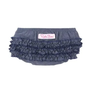 RuffleButts Faux Denim Knit RuffleButt