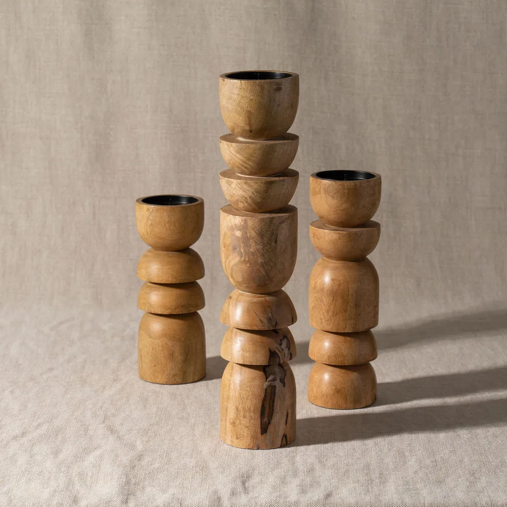 Saarde Alev Candle Holder Natural Medium