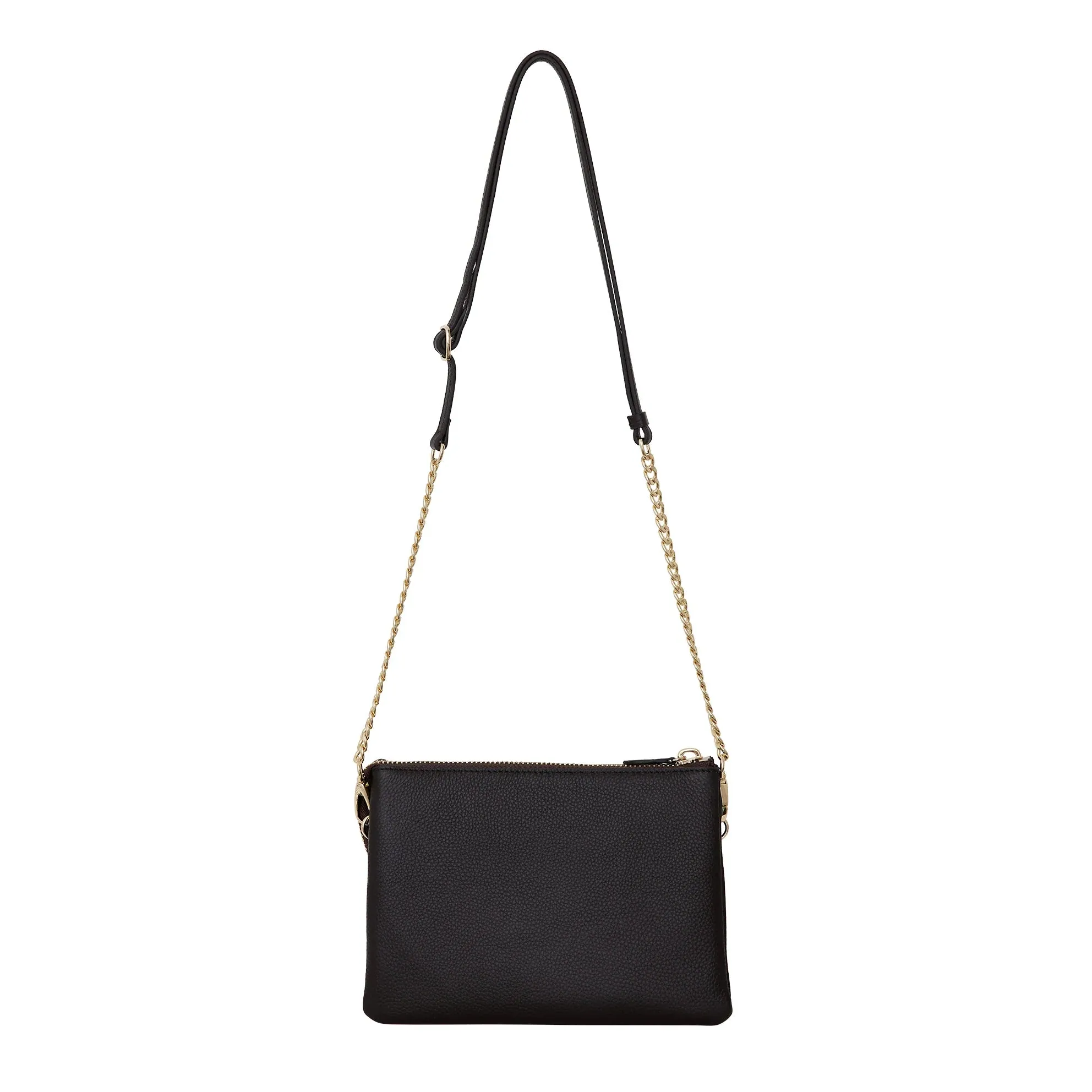Saben Tillys Big Sis Cross Body Black and Silver Curb Chain