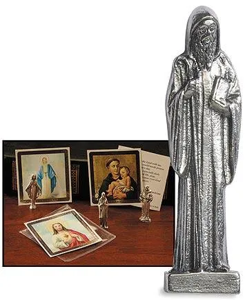 Saint Benedict Pocket Statue (1 1/2")