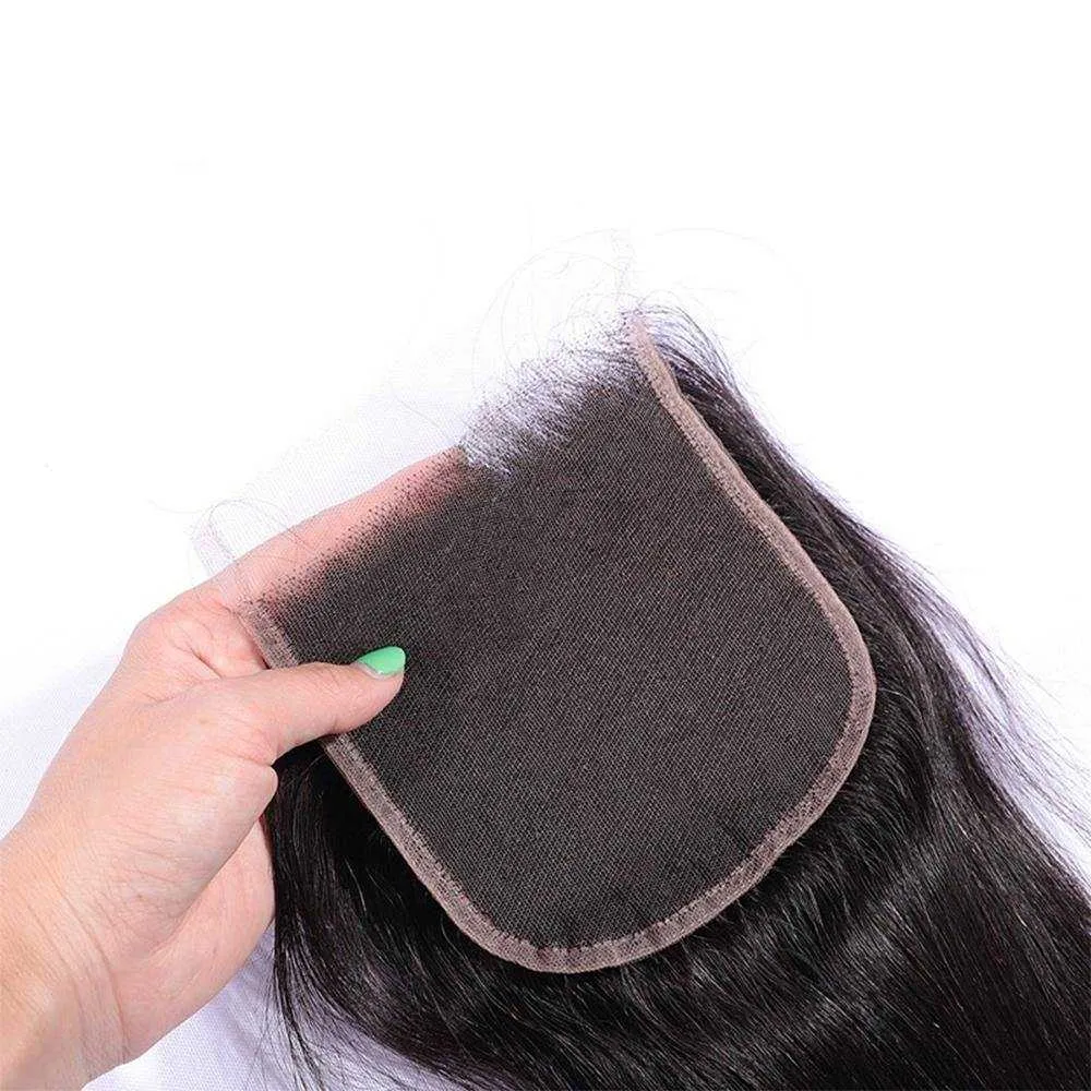 Sdamey Brazilian Body Wave Transparent 4x4/5x5 Lace Closure