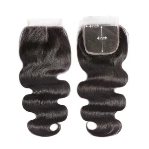Sdamey Brazilian Body Wave Transparent 4x4/5x5 Lace Closure