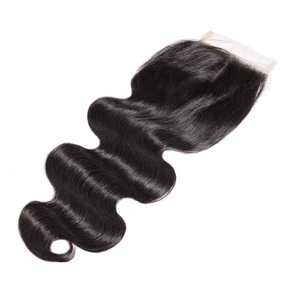 Sdamey Brazilian Body Wave Transparent 4x4/5x5 Lace Closure