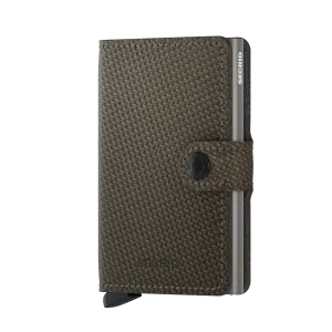 SECRID Miniwallet Leather - Carbon Khaki