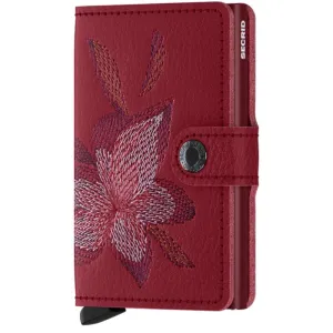SECRID Miniwallet - Stitch Magnolia Rosso