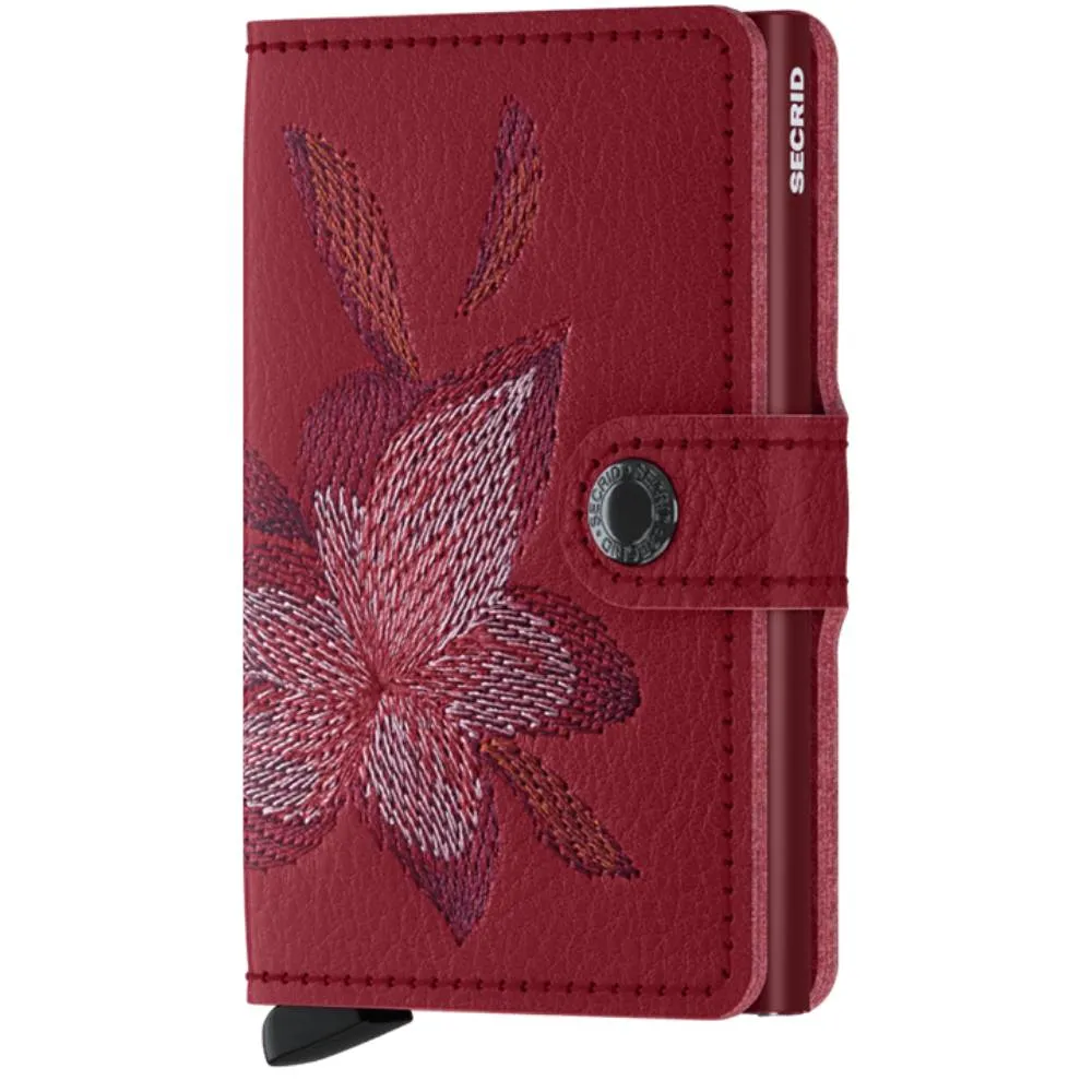 SECRID Miniwallet - Stitch Magnolia Rosso