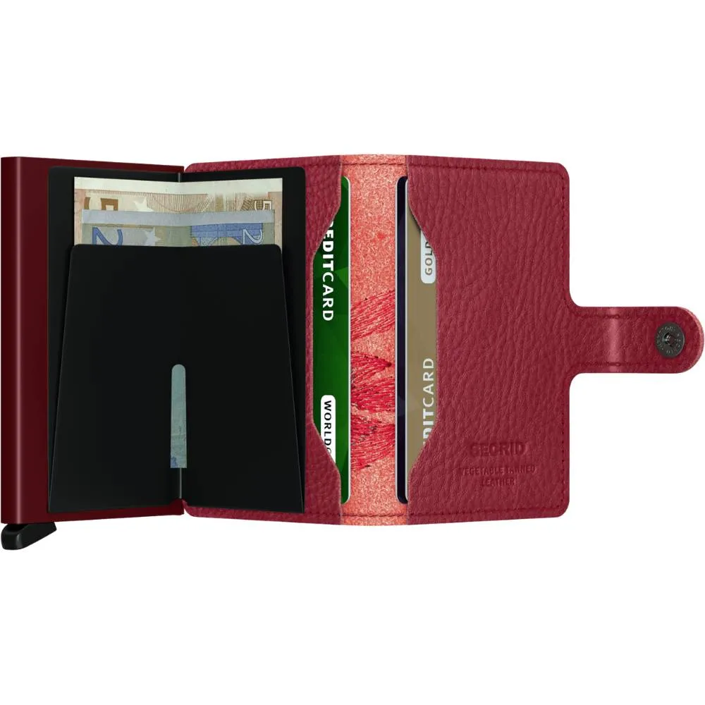SECRID Miniwallet - Stitch Magnolia Rosso