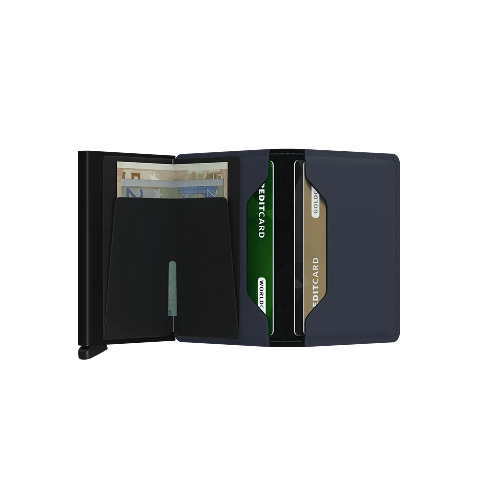 SECRID Slimwallet Leather - Matte Night Blue