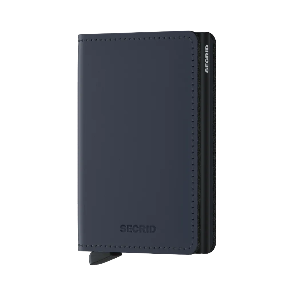SECRID Slimwallet Leather - Matte Night Blue