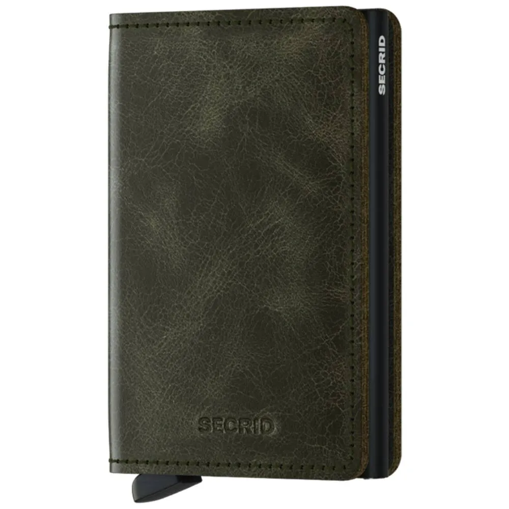 SECRID Slimwallet - Vintage Olive/Black