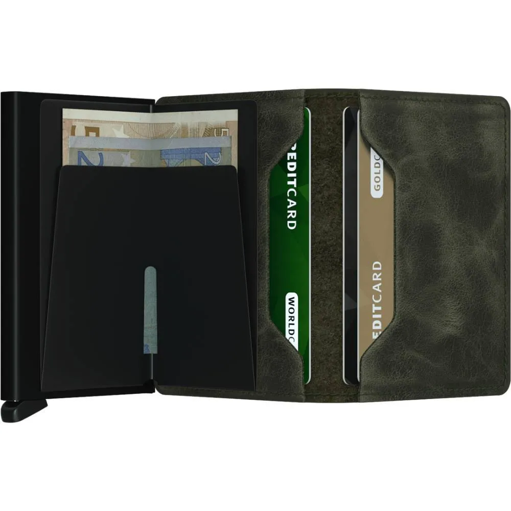 SECRID Slimwallet - Vintage Olive/Black