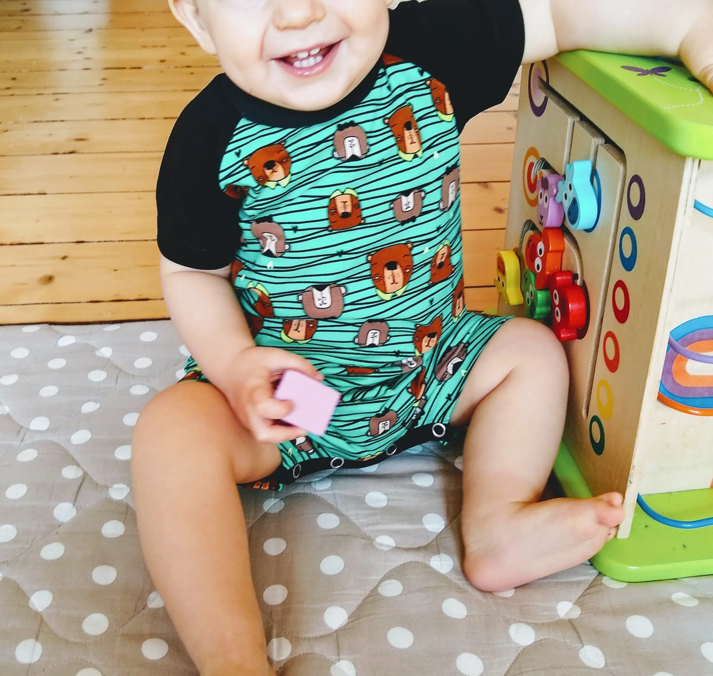 Short Raglan One Piece