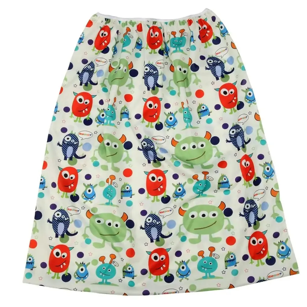 [Sigzagor]Pail Liner for Cloth Diaper Nappy Insert Large Wet Bag Elastic Washable Reusable 70cmx75cm