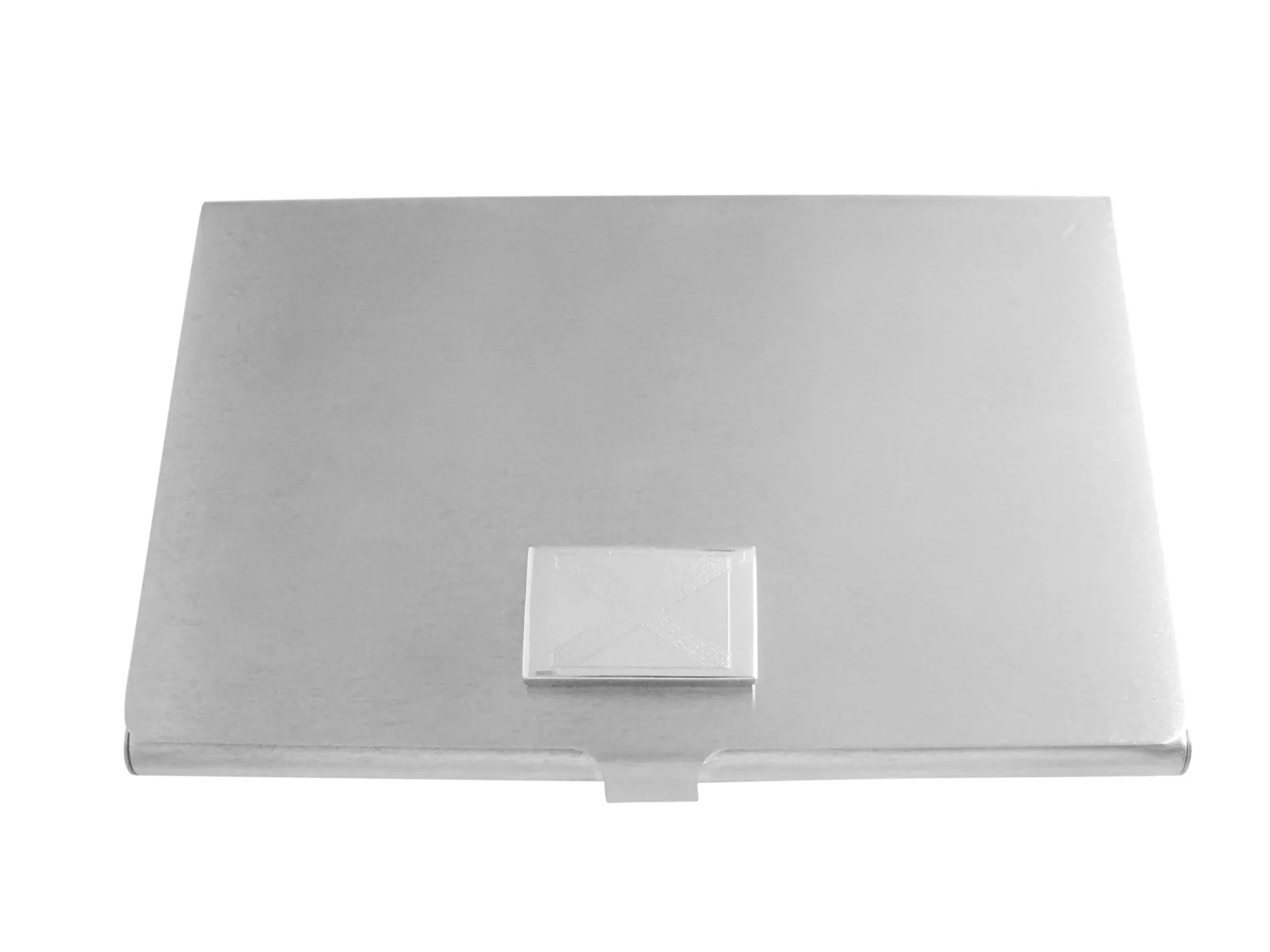 Silver Toned Etched Alabama State Flag Business Card Holder