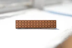 Skinny Tie Clip - Hexagonal Honeycombs