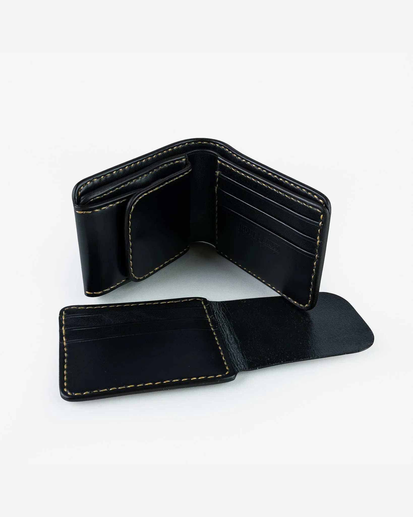 Small Shell Cordovan Wallet - Black