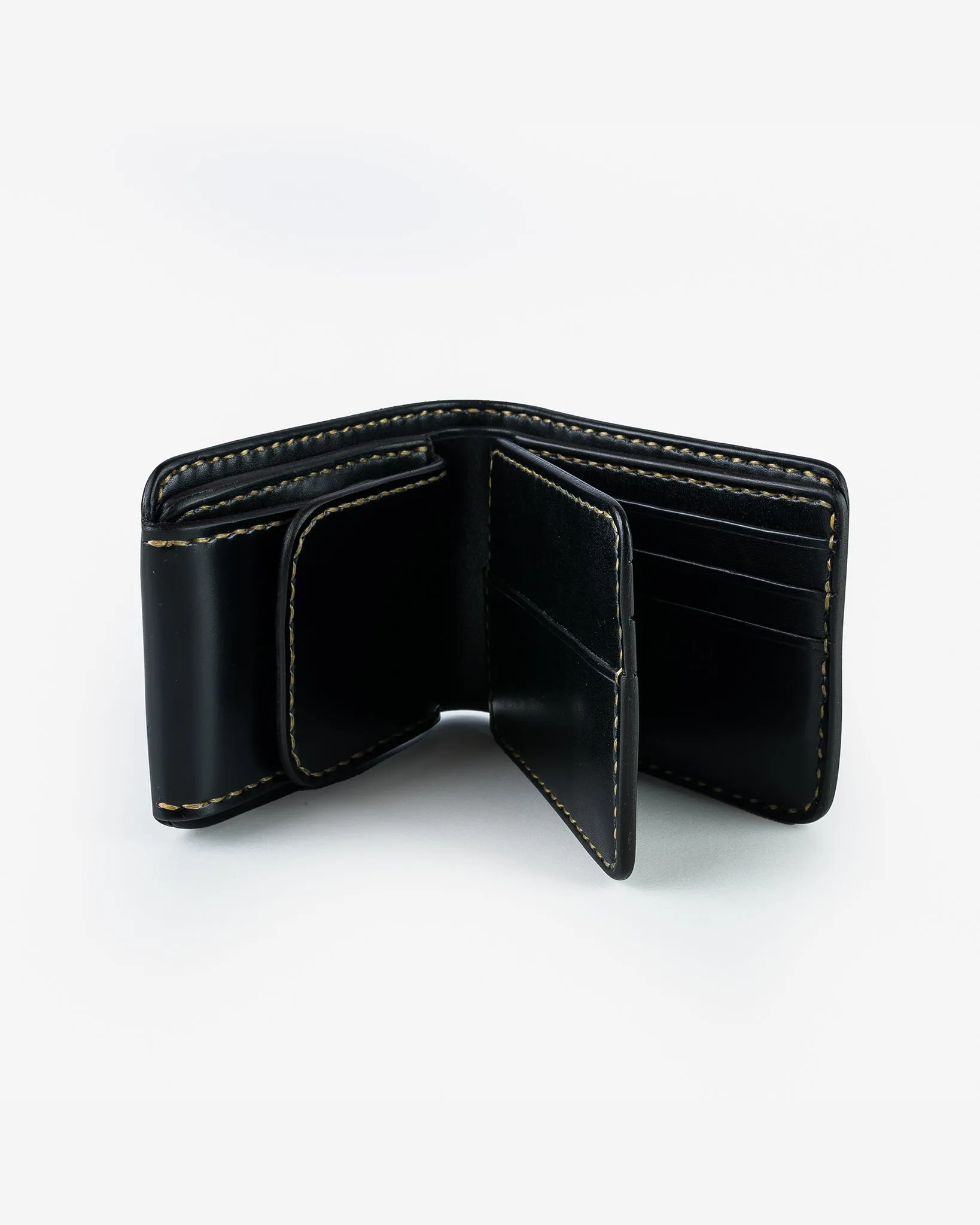 Small Shell Cordovan Wallet - Black