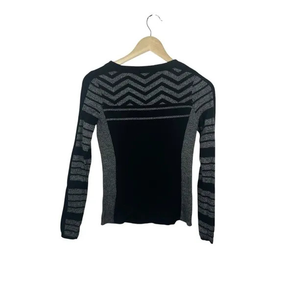 Smartwool Women’s Dacono Patterned Merino Wool Sweater Black/Grey Size XS