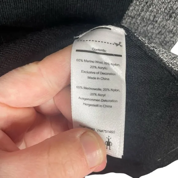 Smartwool Women’s Dacono Patterned Merino Wool Sweater Black/Grey Size XS