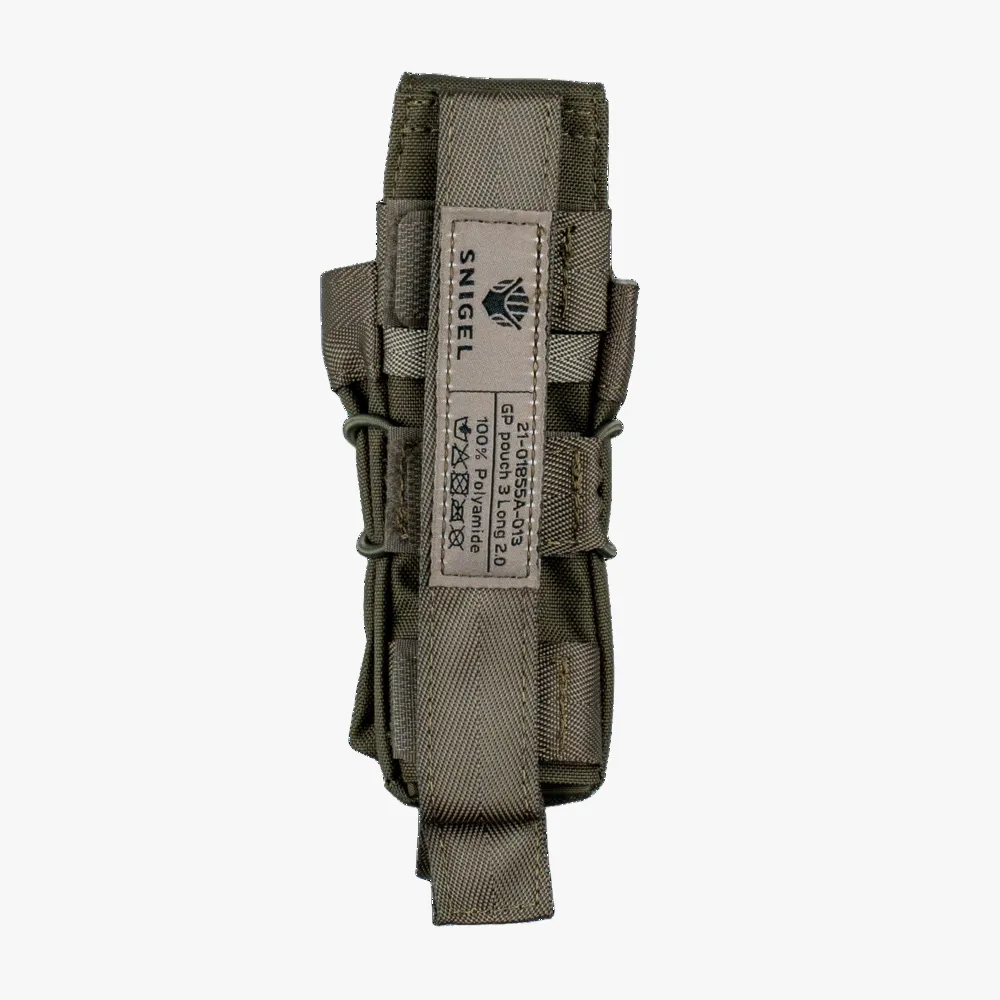 Snigel GP Pouch 3 Long 2.0 Grey
