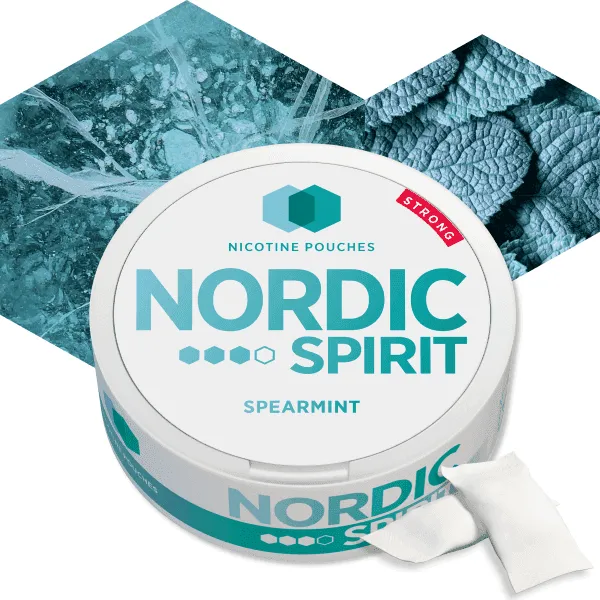 SPEARMINT NICOTINE POUCHES BY NORDIC SPIRIT