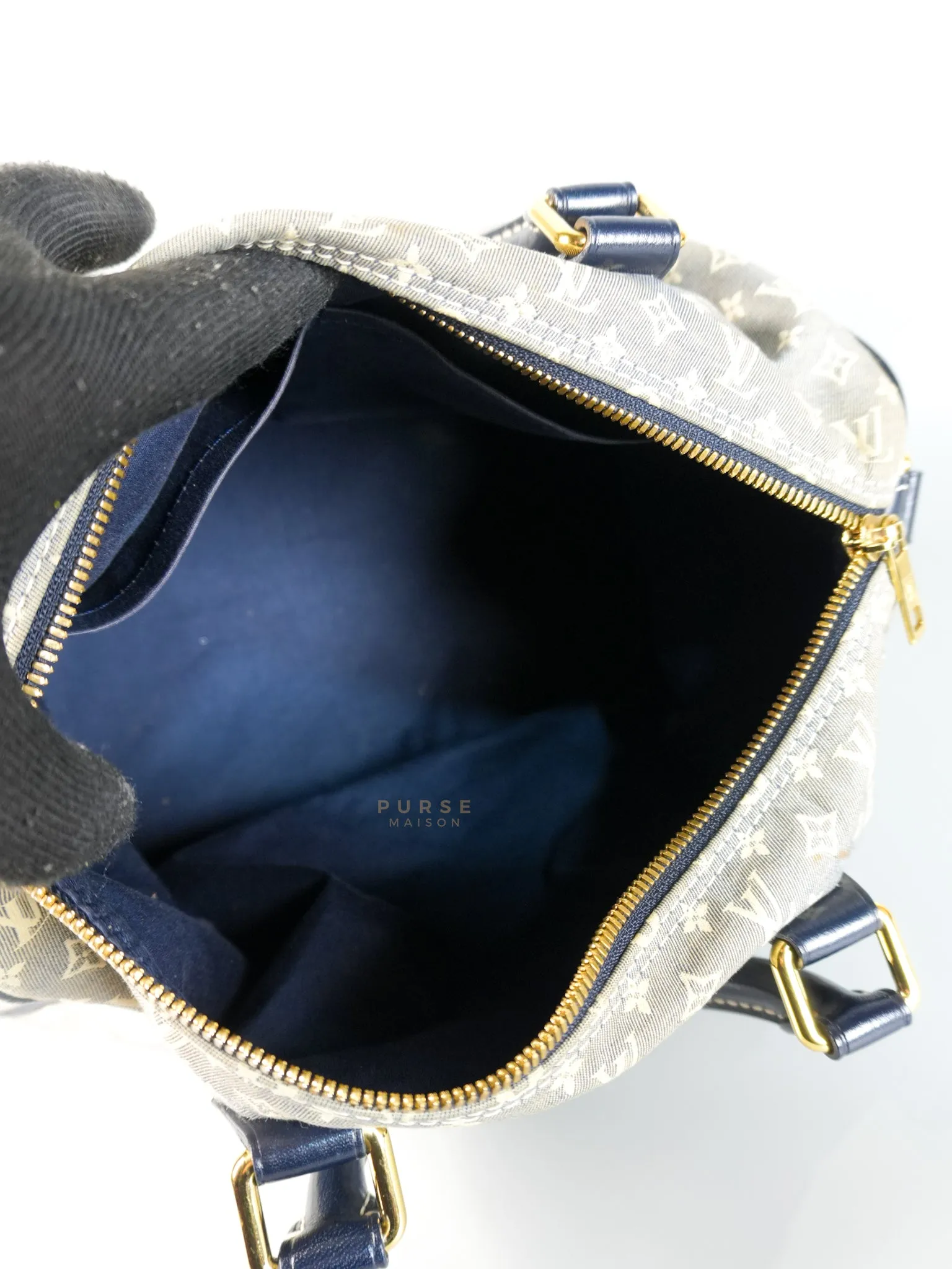Speedy 30 Bandouliere Idylle in Monogram Denim Canvas (Date Code: MB3171)