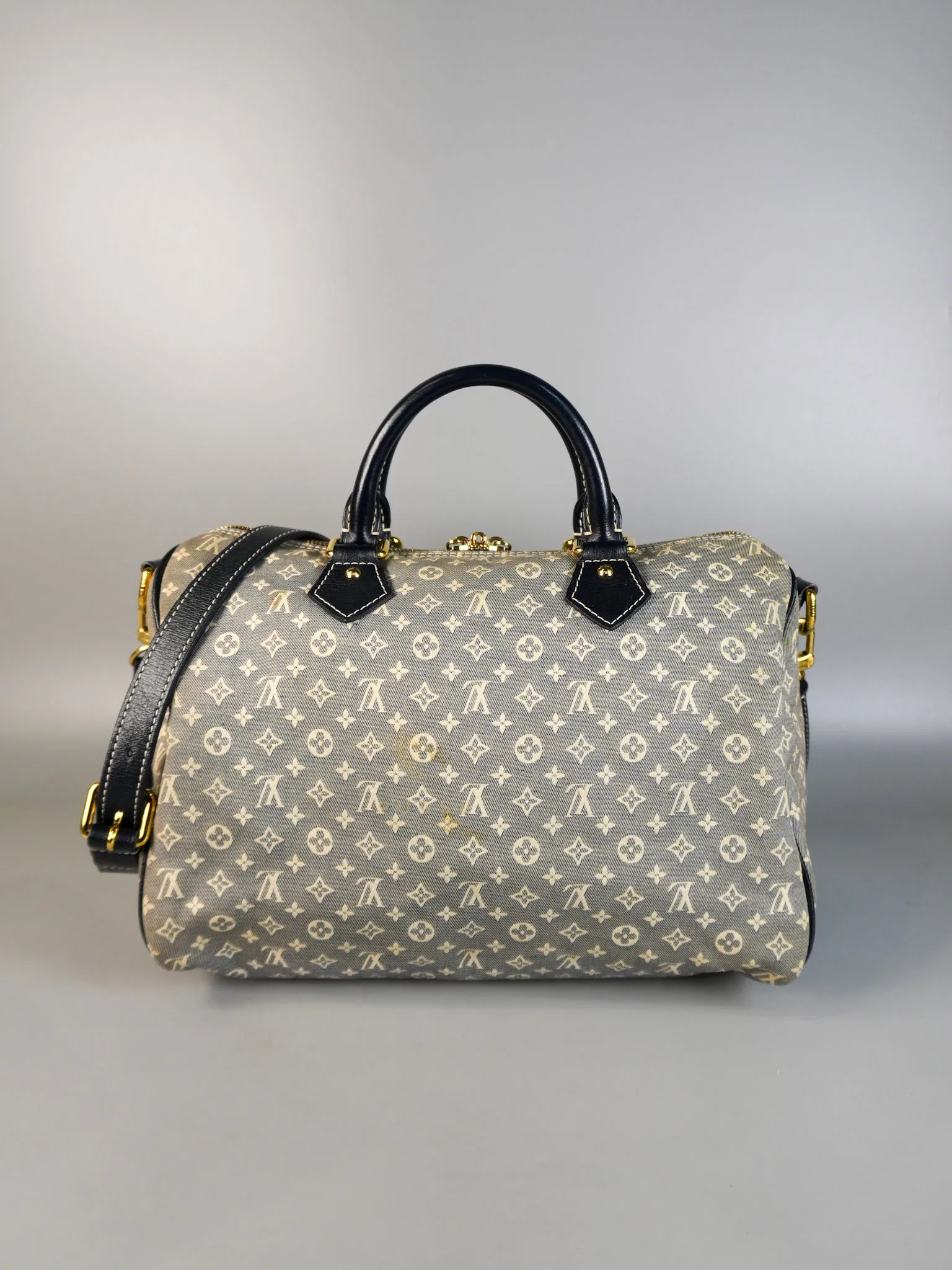 Speedy 30 Bandouliere Idylle in Monogram Denim Canvas (Date Code: MB3171)