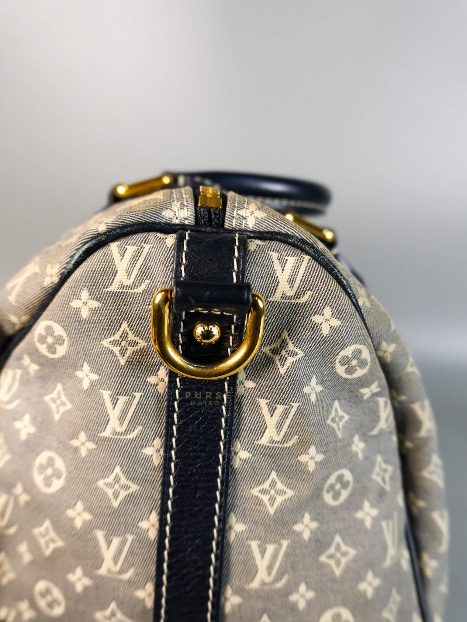 Speedy 30 Bandouliere Idylle in Monogram Denim Canvas (Date Code: MB3171)