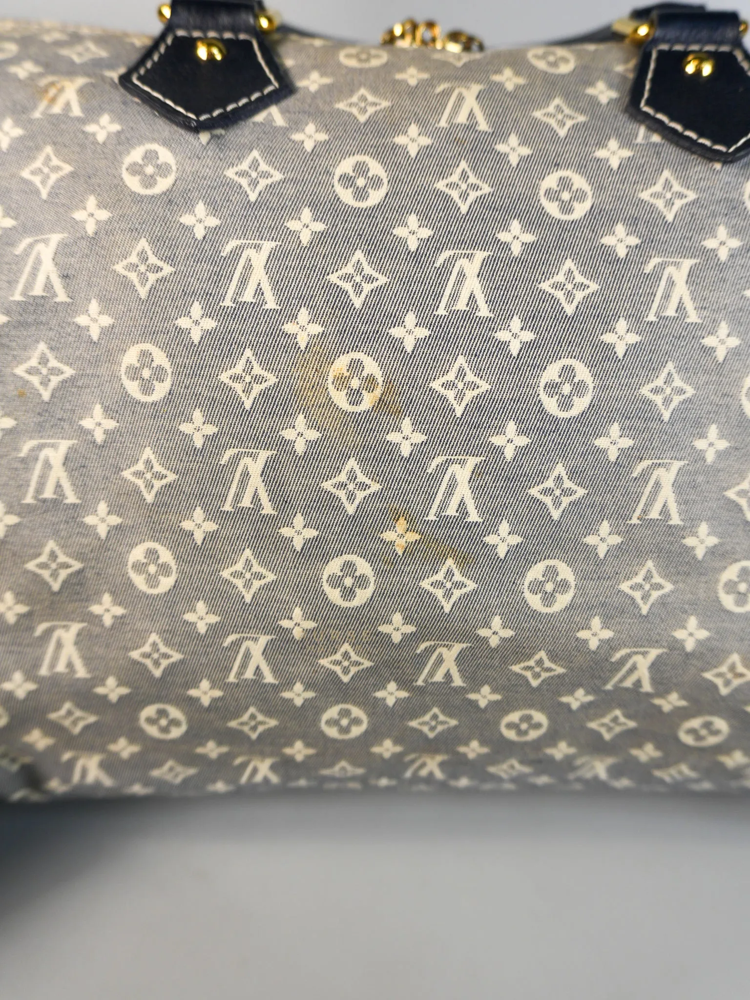 Speedy 30 Bandouliere Idylle in Monogram Denim Canvas (Date Code: MB3171)