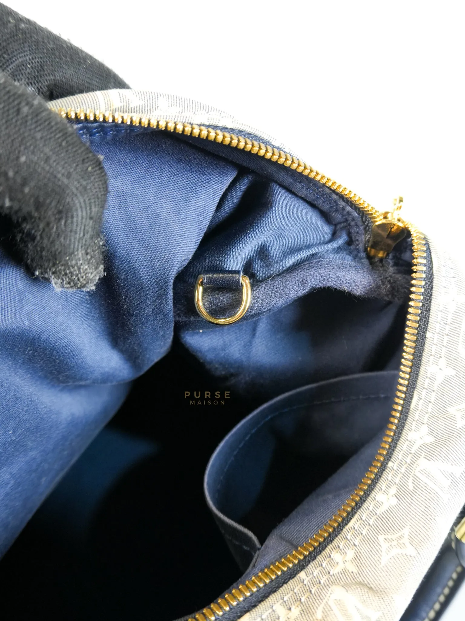 Speedy 30 Bandouliere Idylle in Monogram Denim Canvas (Date Code: MB3171)