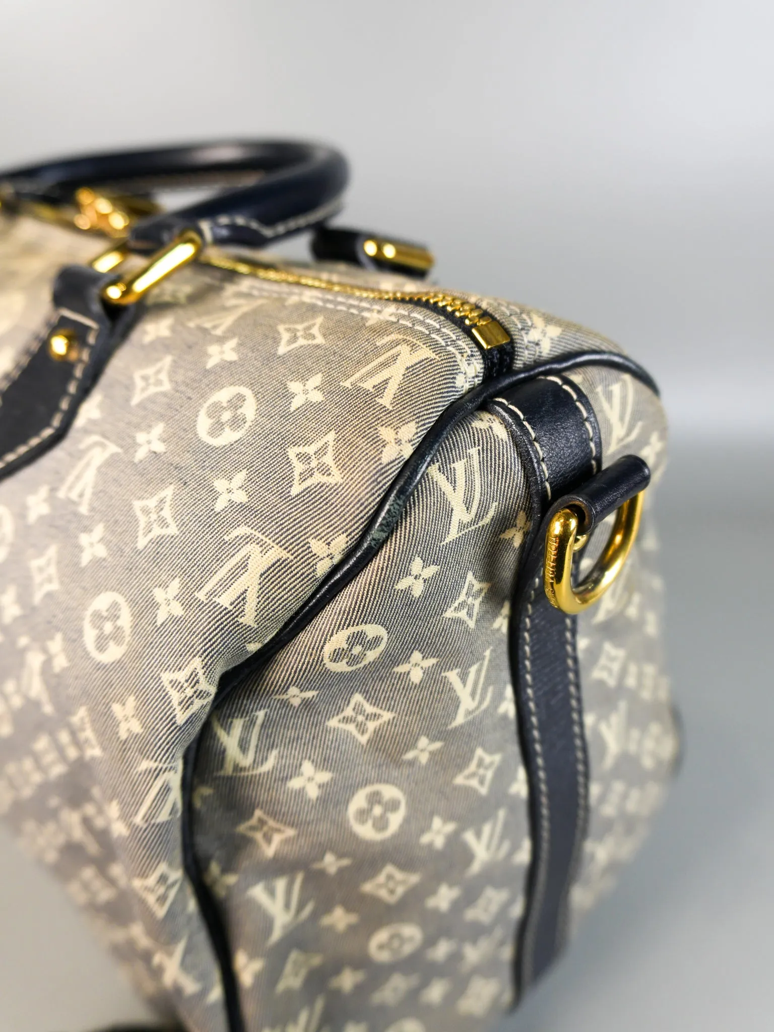 Speedy 30 Bandouliere Idylle in Monogram Denim Canvas (Date Code: MB3171)