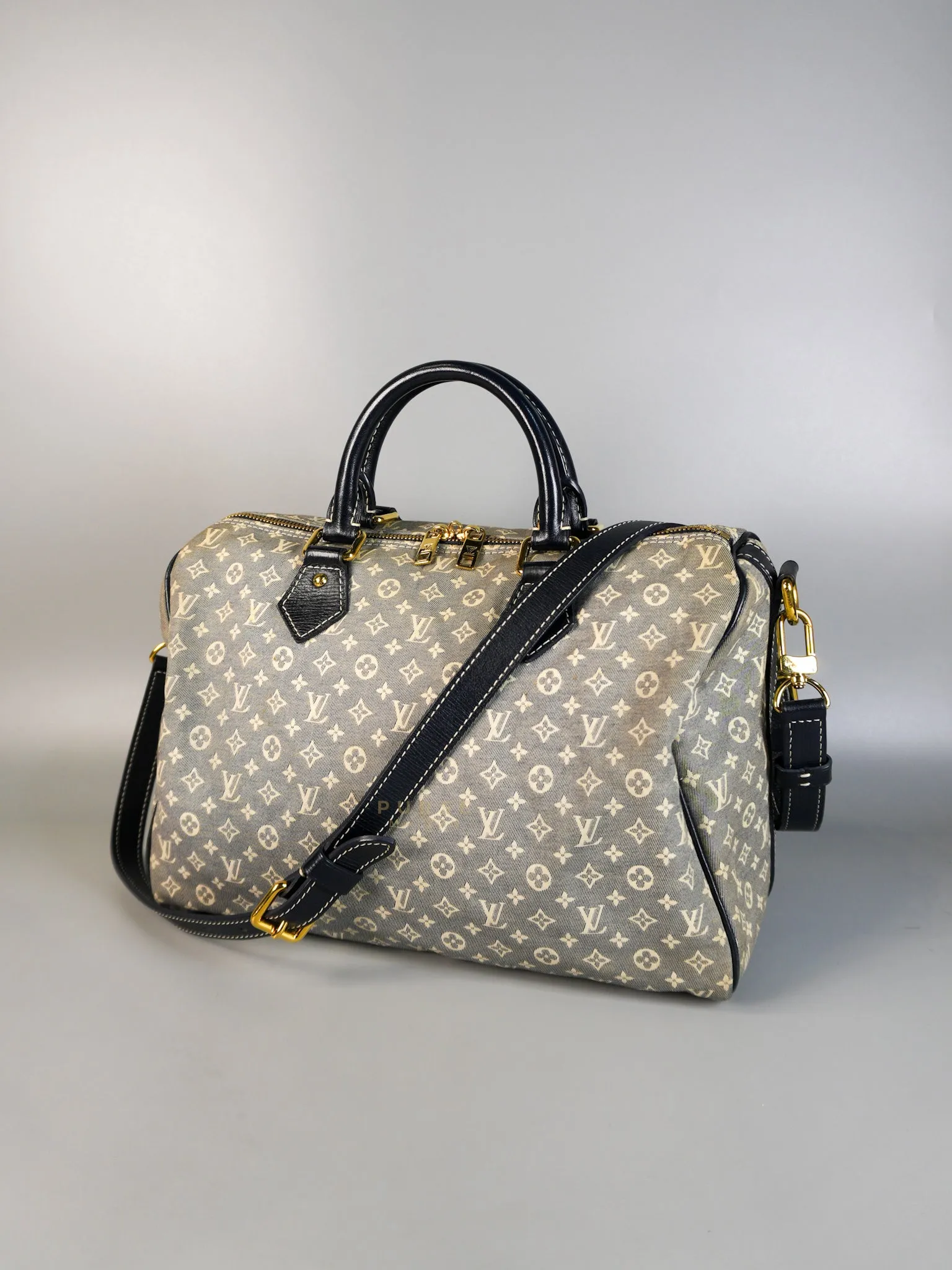Speedy 30 Bandouliere Idylle in Monogram Denim Canvas (Date Code: MB3171)