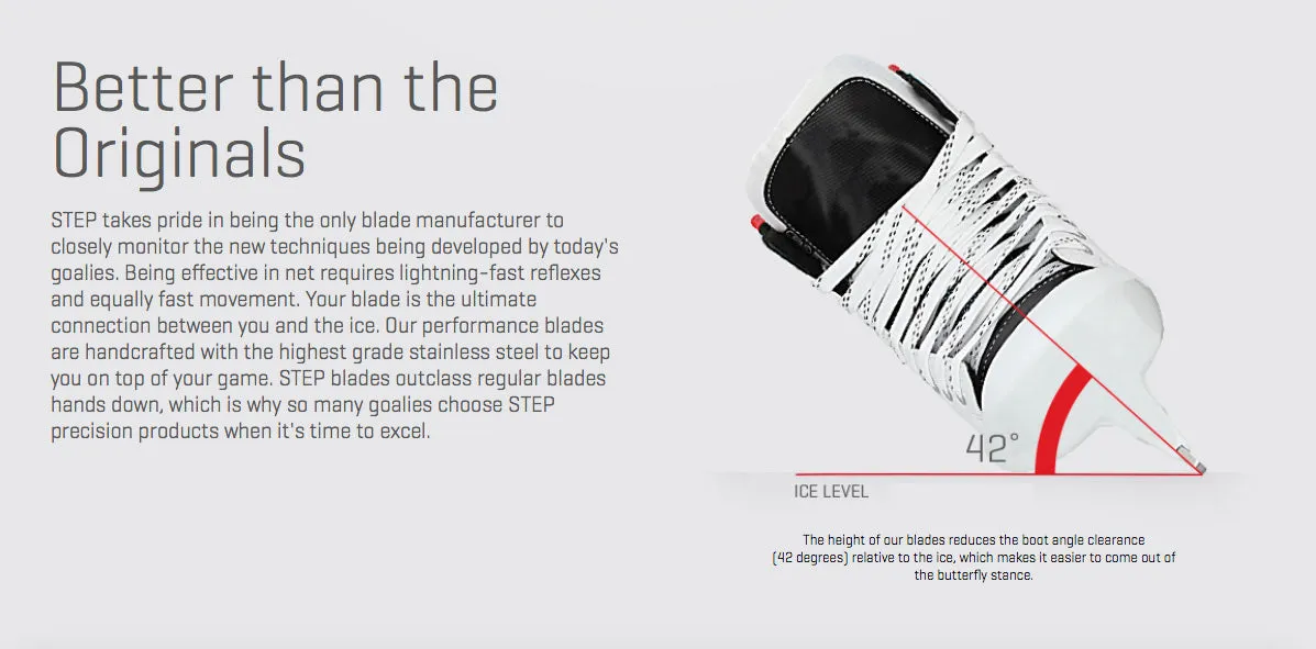 Step Steel Vertexx Edge Goalie Skate Runners