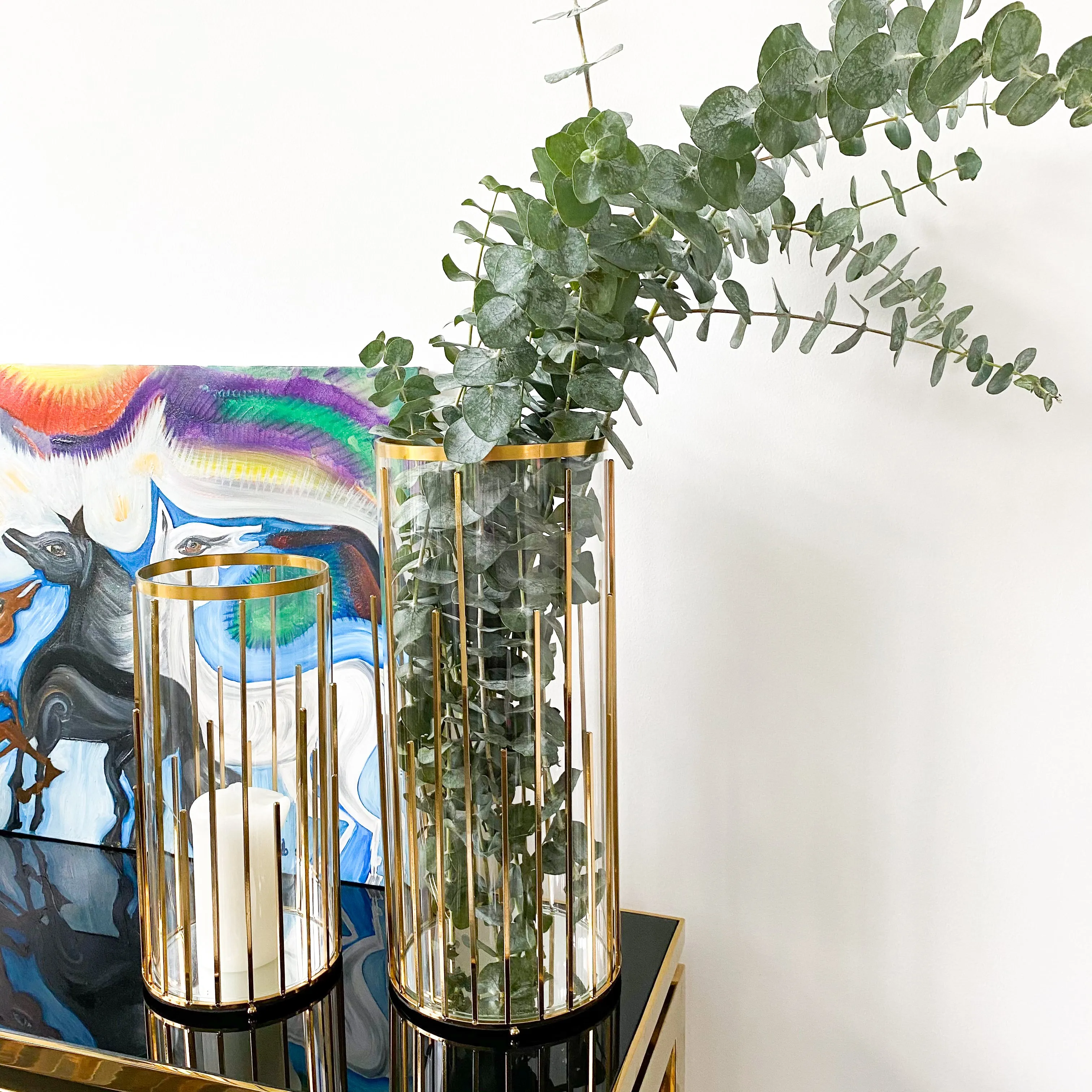 Stripes Candle Holders